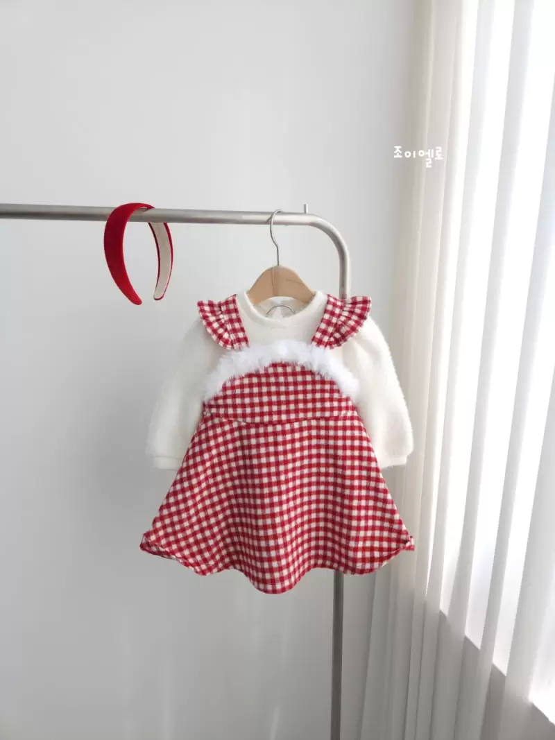 Joy ello - Korean Children Fashion - #minifashionista - Snow Check One-Piece - 2