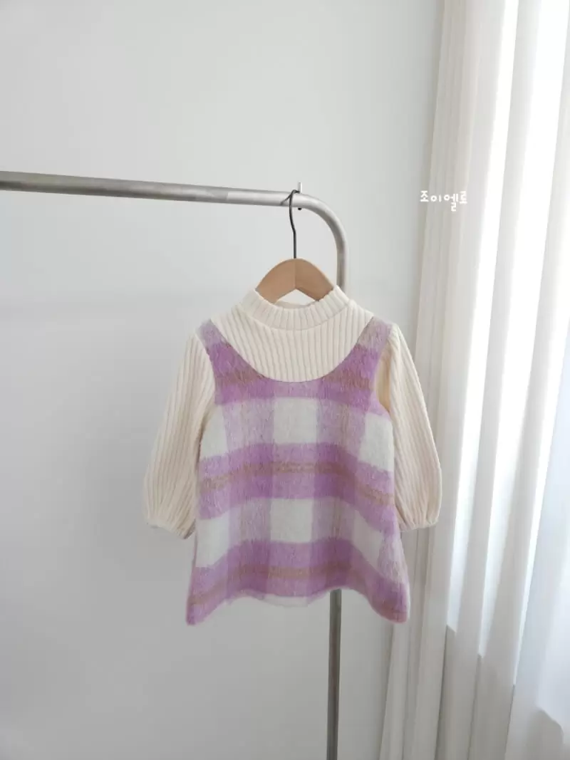 Joy ello - Korean Children Fashion - #prettylittlegirls - Ang Ang Check One-Piece - 5
