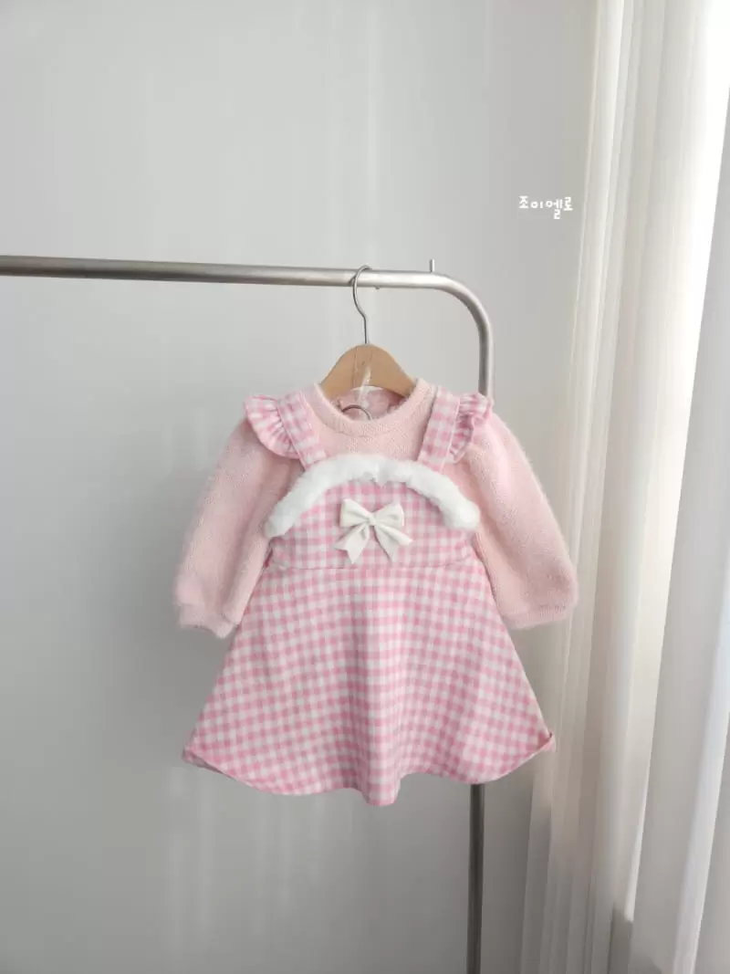 Joy ello - Korean Children Fashion - #prettylittlegirls - Snow Check One-Piece - 3