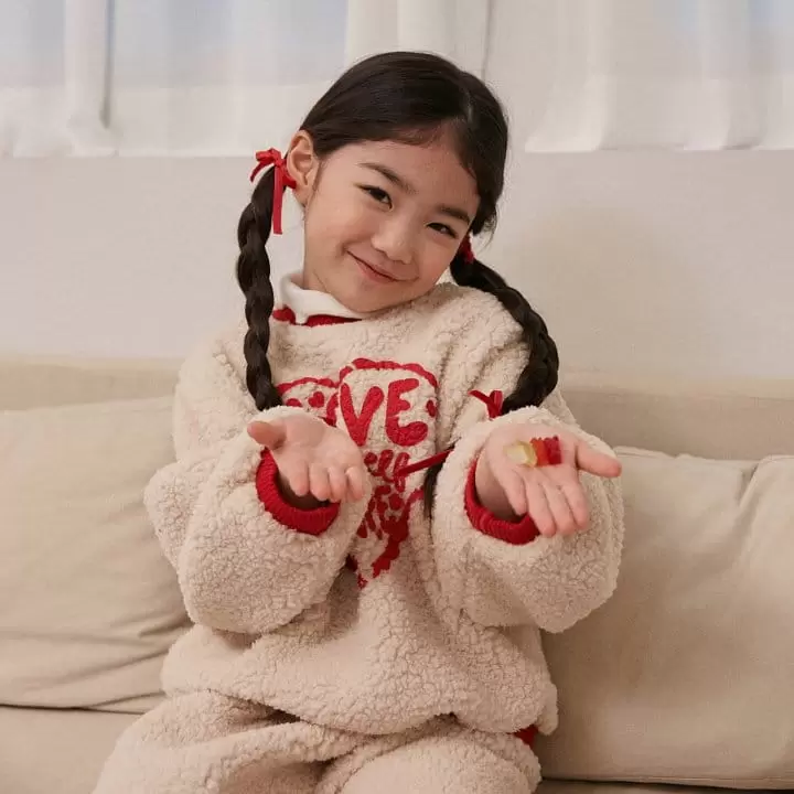 Lago - Korean Children Fashion - #Kfashion4kids - Love Cozy Sweatshirt