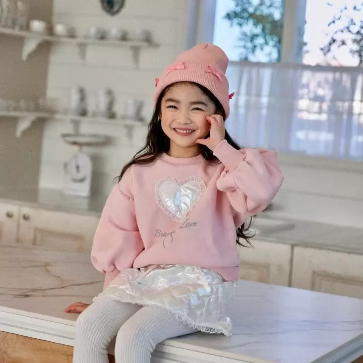 Lago - Korean Children Fashion - #Kfashion4kids - Shy Heart Sweatshirt - 7