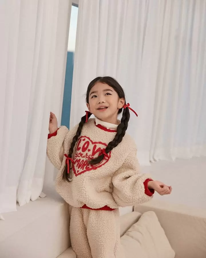 Lago - Korean Children Fashion - #childofig - Love  Cozy Jogger Pants - 5
