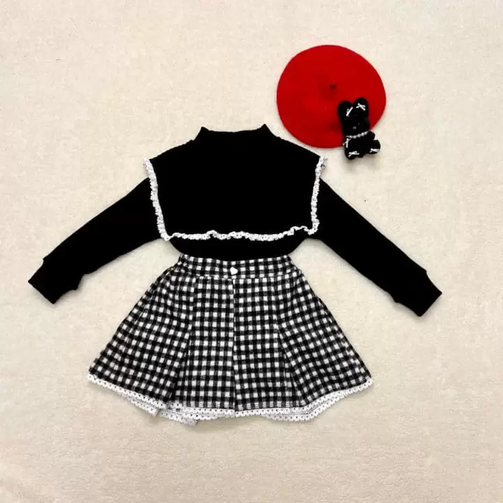 Lago - Korean Children Fashion - #childrensboutique - Lace Cape Set - 6