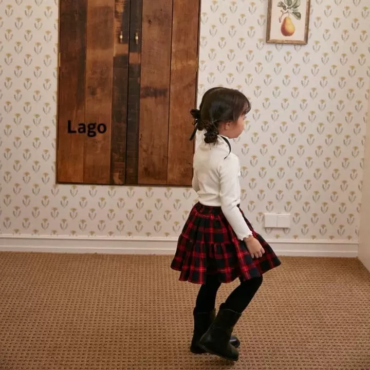 Lago - Korean Children Fashion - #designkidswear - Check Kang Kang Skirt - 10