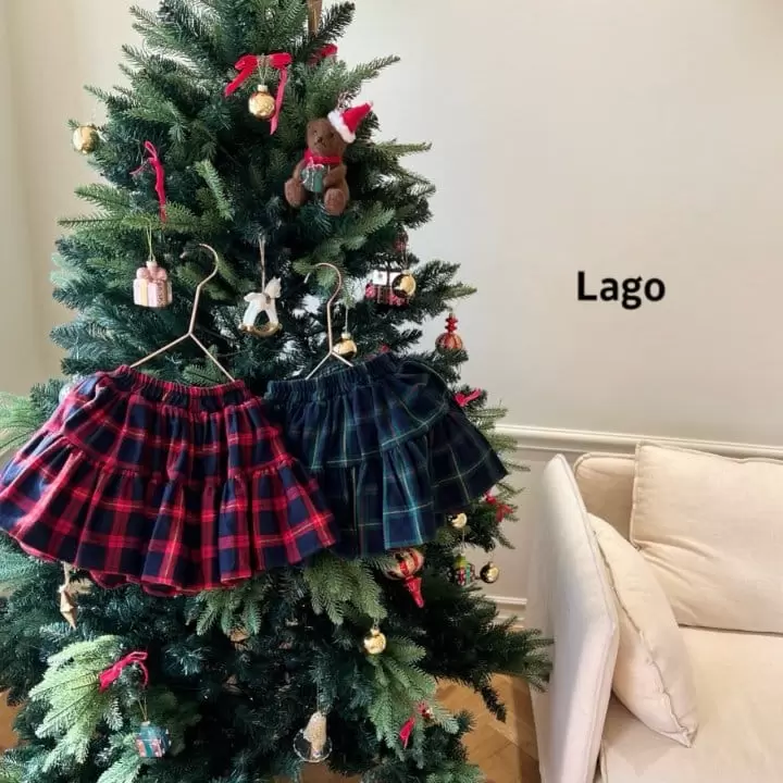 Lago - Korean Children Fashion - #kidzfashiontrend - Check Kang Kang Skirt