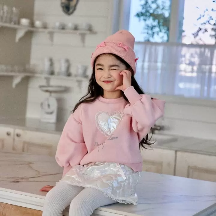 Lago - Korean Children Fashion - #littlefashionista - Shy Heart Sweatshirt - 8