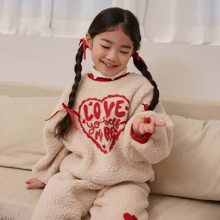 Lago - Korean Children Fashion - #magicofchildhood - Love Cozy Sweatshirt - 3
