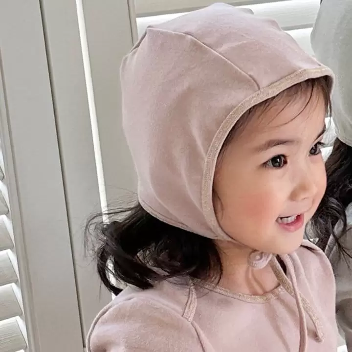 Le Bev - Korean Baby Fashion - #babyboutique - Gold Stitch Bonnet - 4