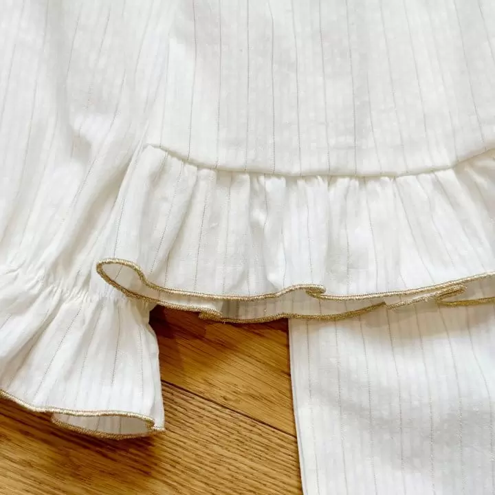 Le Bev - Korean Children Fashion - #toddlerclothing -  Gold ST Set - 5