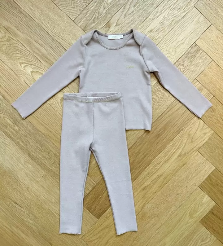 Le Bev - Korean Children Fashion - #toddlerclothing - Gold Stitch Twin Set - 8