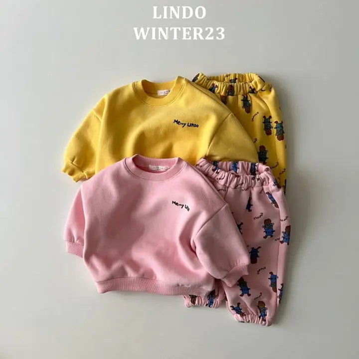 Lindo - Korean Children Fashion - #childrensboutique - Merry Top Bottom Set