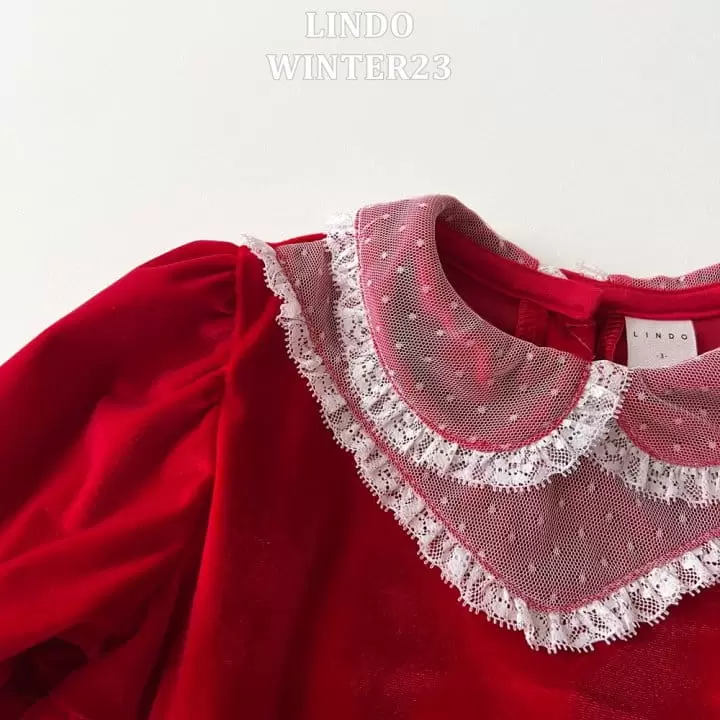 Lindo - Korean Children Fashion - #childrensboutique - Snow Velvet One-Piece - 5