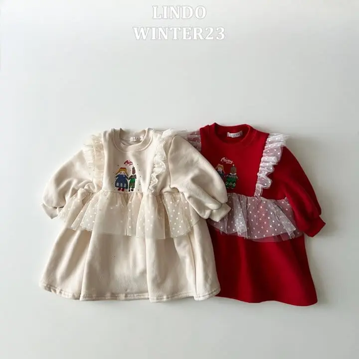 Lindo - Korean Children Fashion - #prettylittlegirls - Noel Frill One-Piece - 3