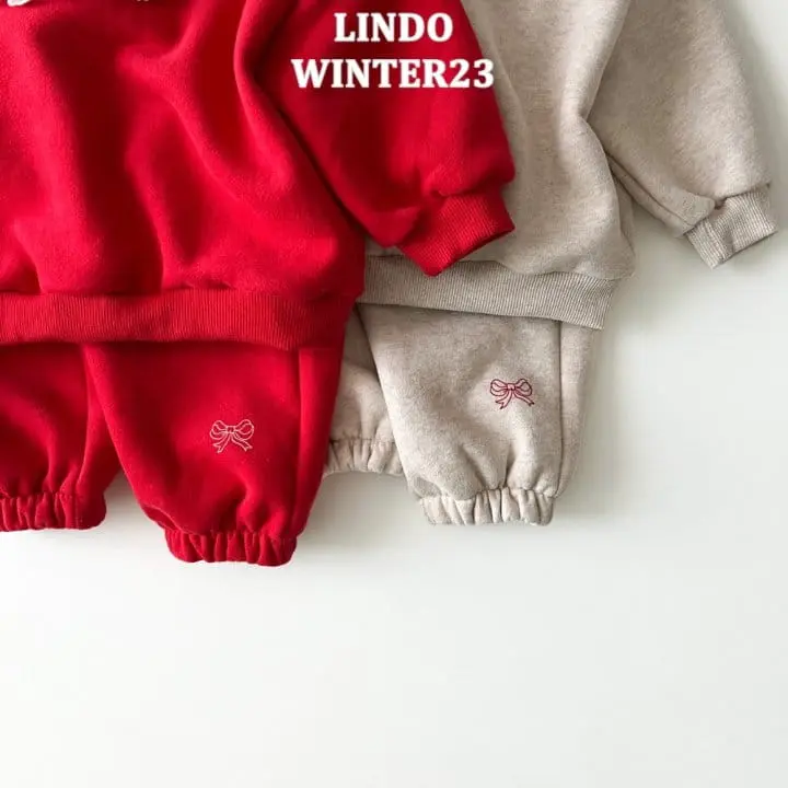 Lindo - Korean Children Fashion - #toddlerclothing - Mini Ribbon Top Bottom Set - 6