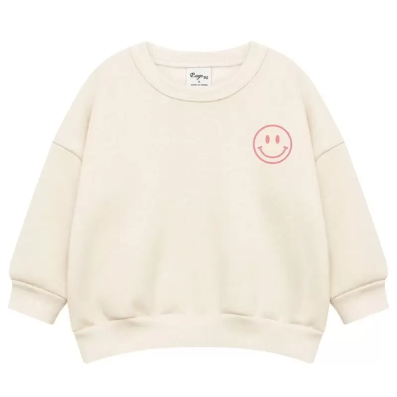 Little Rabbit - Korean Children Fashion - #childrensboutique - Fleece Smile Top Bottom Set - 9