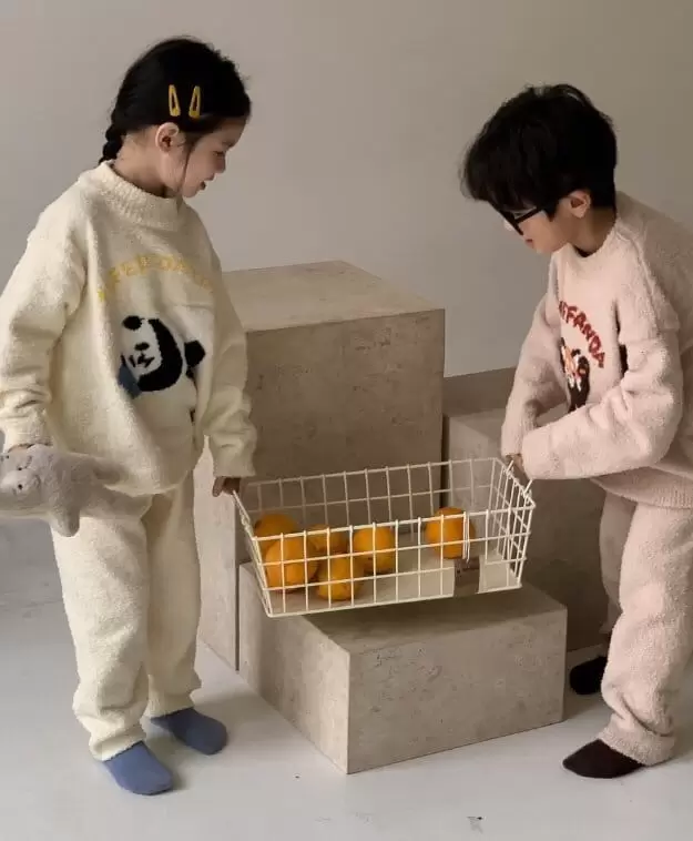 Little Rabbit - Korean Children Fashion - #prettylittlegirls - Have A Good Night Top Bottom Set
