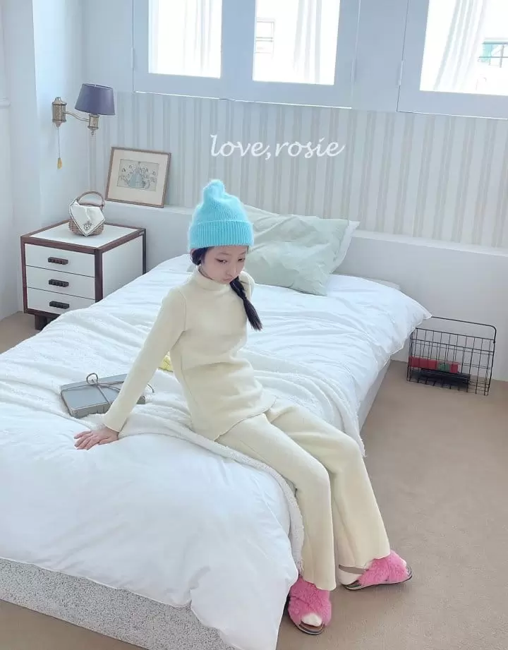 Love Rosie - Korean Children Fashion - #designkidswear - Cozy Pants Top Bottom Set - 11