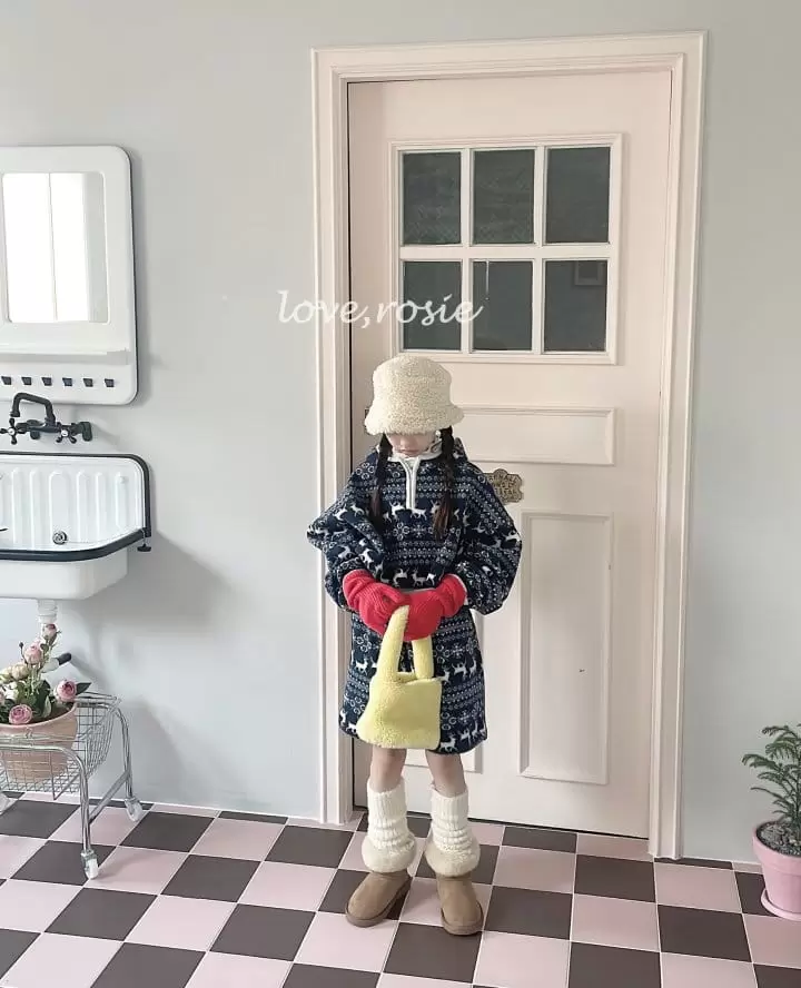 Love Rosie - Korean Children Fashion - #kidzfashiontrend - Nordic Fleece Half Zip-Up