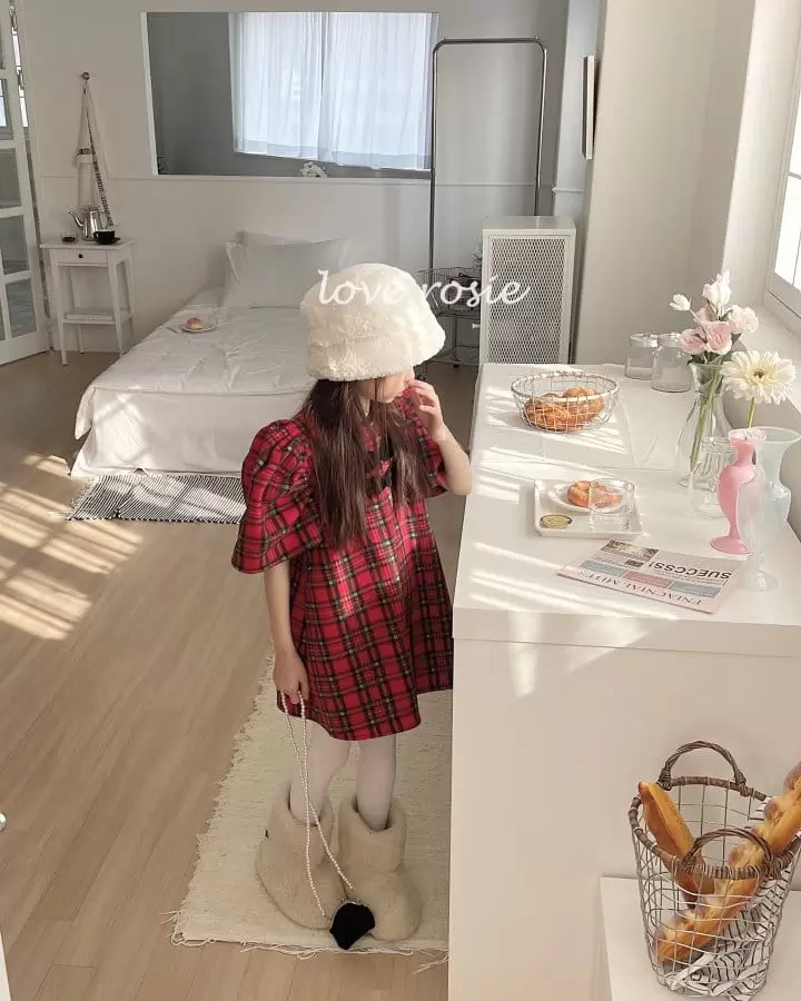 Love Rosie - Korean Children Fashion - #minifashionista - Vivian Check One-Piece - 3