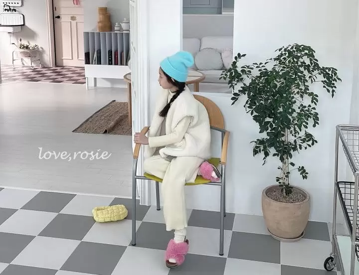 Love Rosie - Korean Children Fashion - #stylishchildhood - Cozy Pants Top Bottom Set - 8