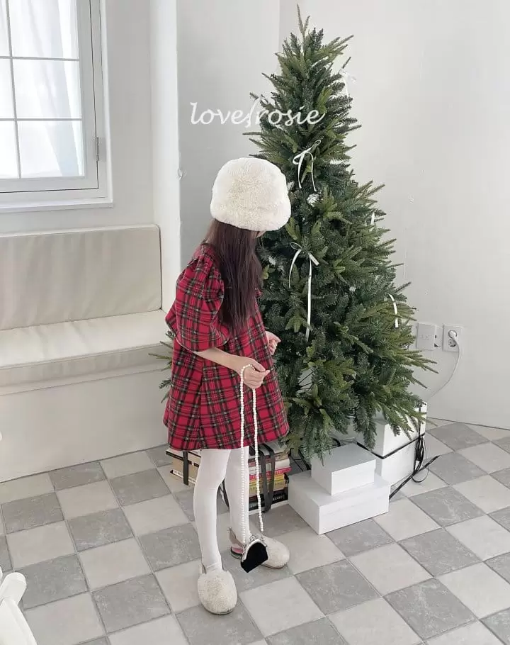 Love Rosie - Korean Children Fashion - #todddlerfashion - Vivian Check One-Piece - 5
