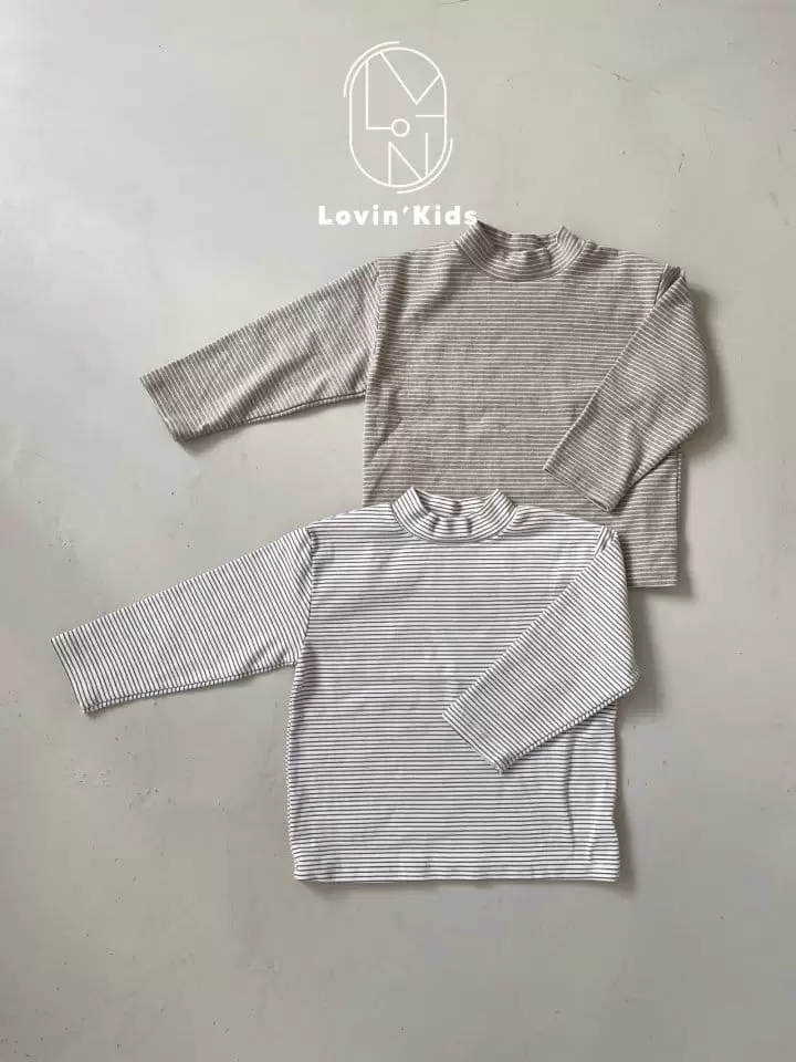 Lovin - Korean Children Fashion - #kidsshorts - Small ST Turtleneck Tee - 3