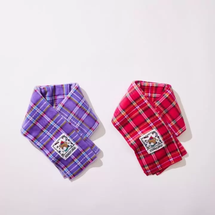 Middle Name - Korean Children Fashion - #stylishchildhood - Check Patch Muffler