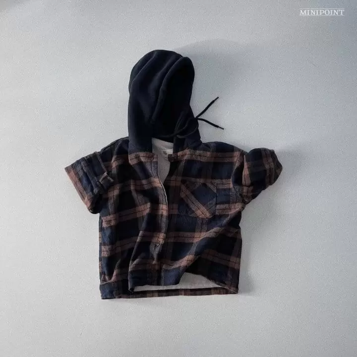Minipoint - Korean Children Fashion - #childofig - Hoody Check Jacket