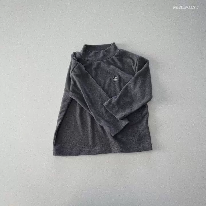 Minipoint - Korean Children Fashion - #minifashionista - Half Turtleneck Tee - 2