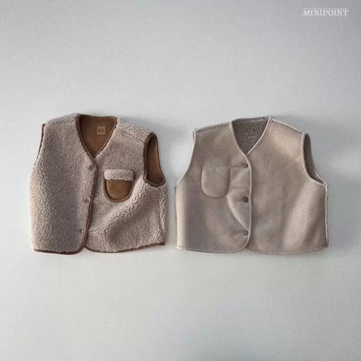Minipoint - Korean Children Fashion - #todddlerfashion - Reversible Vest - 2