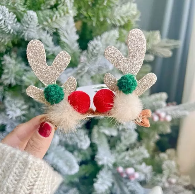 Miso - Korean Children Fashion - #kidzfashiontrend - Pearl Rudolph Hair Clip Pin