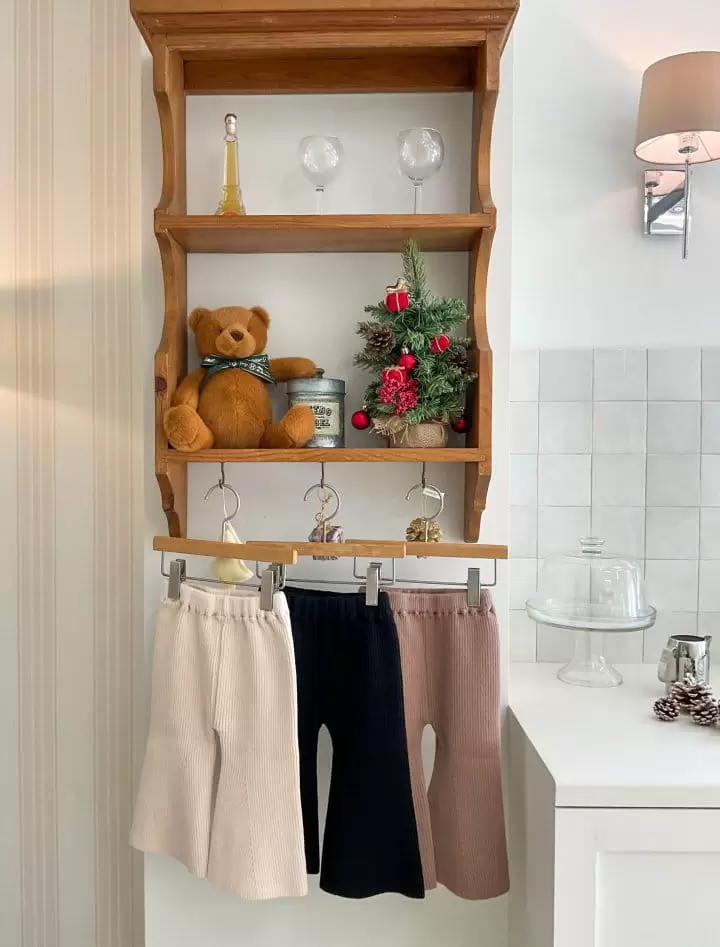 Moncher Chouchou - Korean Children Fashion - #childofig - Elroy Rib Boots Cut Pants - 3