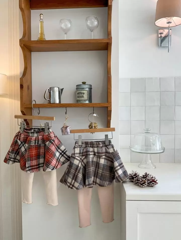 Moncher Chouchou - Korean Children Fashion - #childofig - Karel Skirt Leggings - 2
