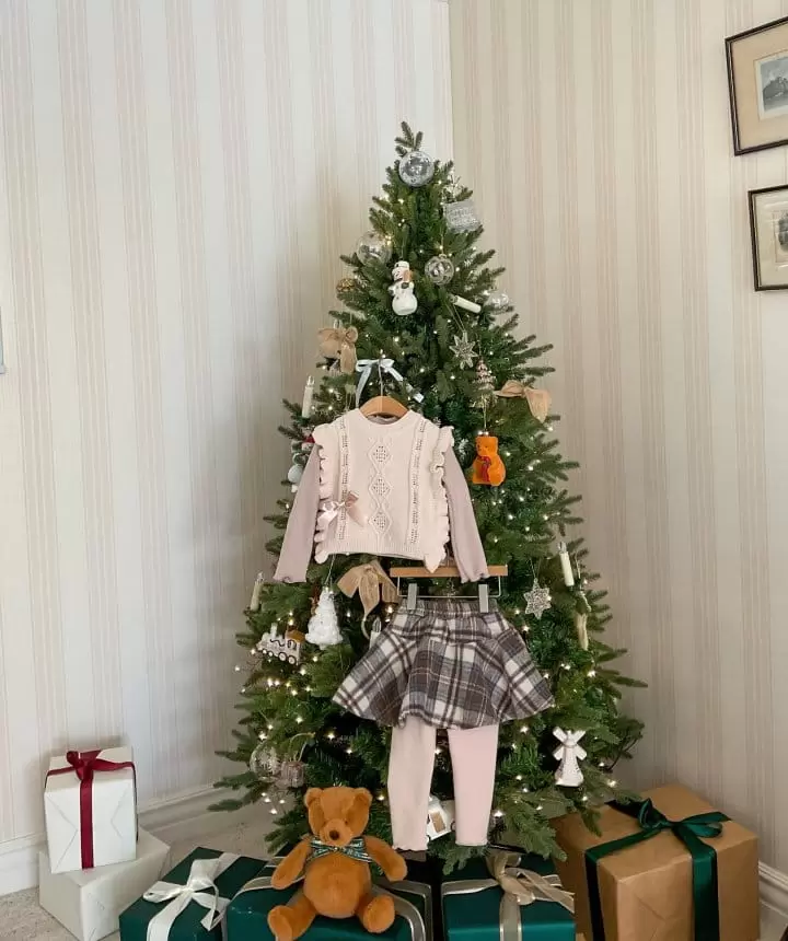 Moncher Chouchou - Korean Children Fashion - #childrensboutique - Karel Skirt Leggings - 4