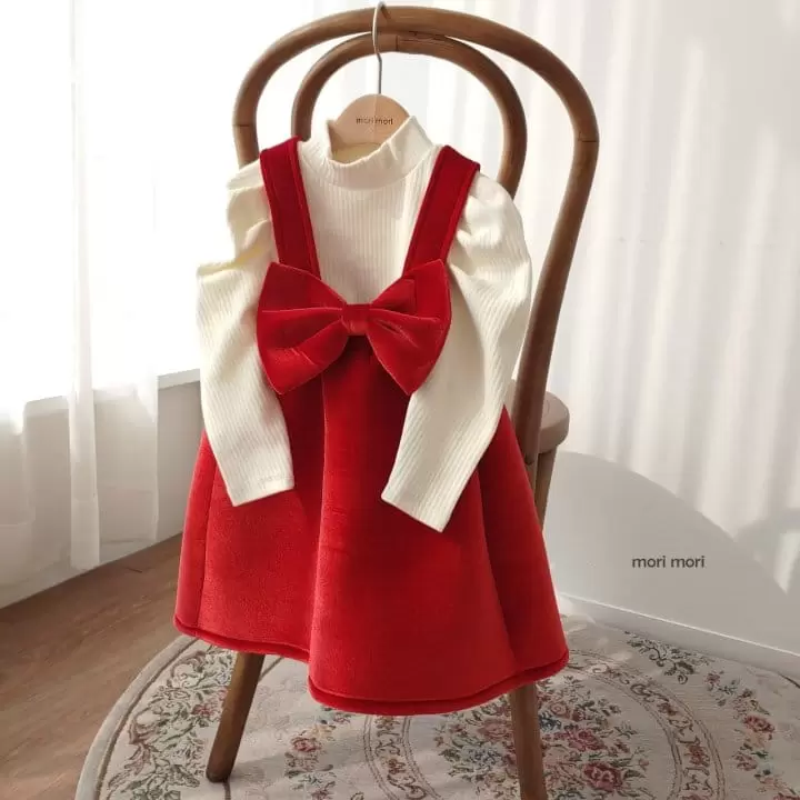 Mori Mori - Korean Children Fashion - #kidsstore - Christmas One-Piece - 4