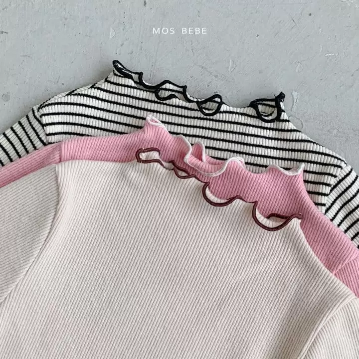 Mos Bebe - Korean Baby Fashion - #babygirlfashion - Miu Half Turtleneck Tee
