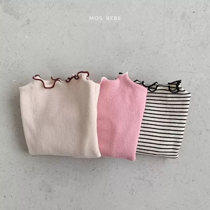 Mos Bebe - Korean Baby Fashion - #babylifestyle - Miu Half Turtleneck Tee - 2