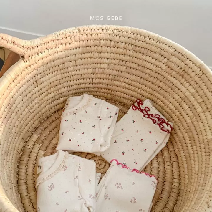 Mos Bebe - Korean Baby Fashion - #babyootd - Merry Lace Top Bottom Set - 7