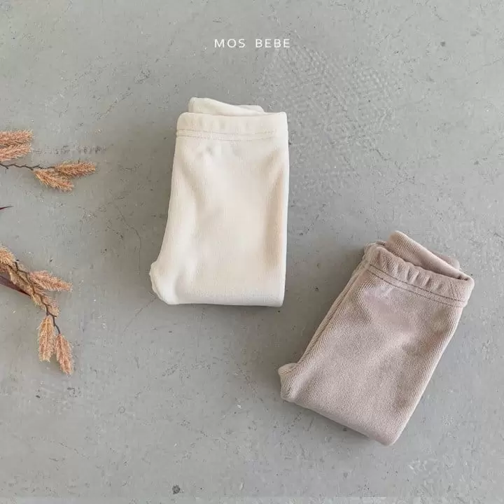 Mos Bebe - Korean Baby Fashion - #babyootd - Mink Bbang Tteok Leggings - 5