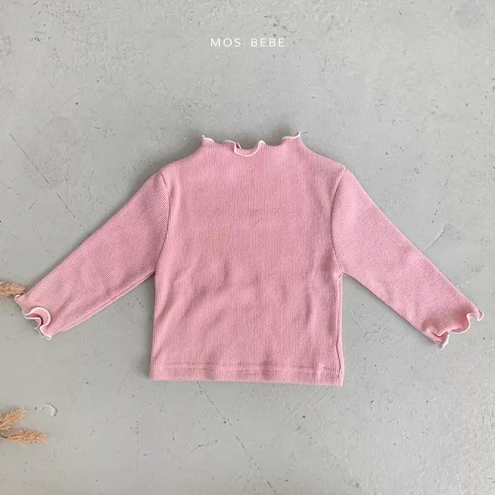 Mos Bebe - Korean Baby Fashion - #babyoutfit - Miu Half Turtleneck Tee - 5