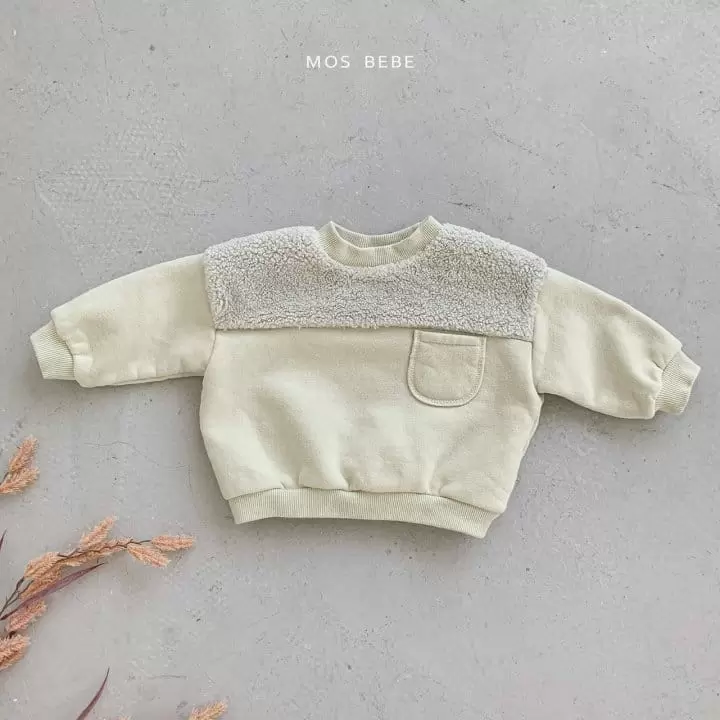 Mos Bebe - Korean Baby Fashion - #babyootd - Boa Color Sweatshirt - 4