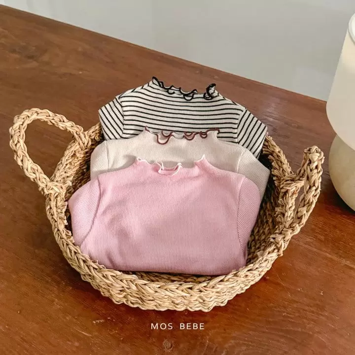 Mos Bebe - Korean Baby Fashion - #smilingbaby - Miu Half Turtleneck Tee - 10