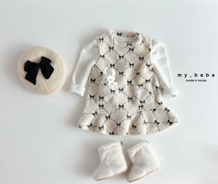 My Bebe - Korean Baby Fashion - #babyfashion - Love Dumble One-Piece - 7