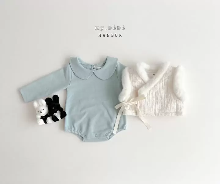 My Bebe - Korean Baby Fashion - #babygirlfashion - Bebe Collar Dress Up For New Year Set - 3