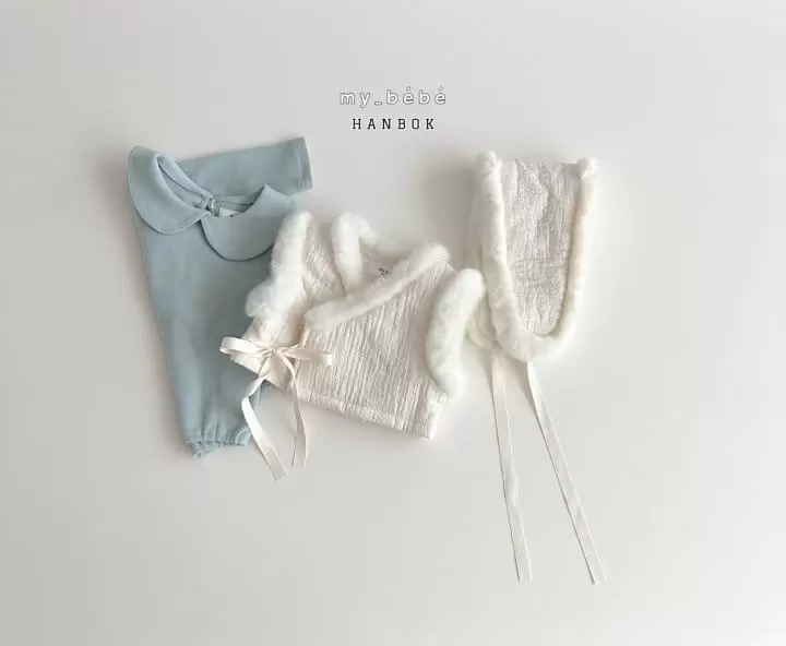 My Bebe - Korean Baby Fashion - #babyoninstagram - Bebe Collar Dress Up For New Year Set - 5