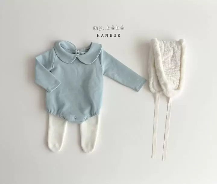 My Bebe - Korean Baby Fashion - #babyootd - Bebe Collar Dress Up For New Year Set - 6