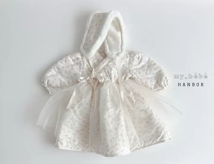 My Bebe - Korean Children Fashion - #discoveringself - Hug One Piece Dress Up For New Year - 3