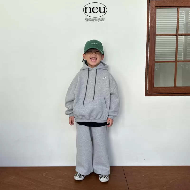 Neu - Korean Children Fashion - #Kfashion4kids - N Embroider Hoody Swetahirt - 7