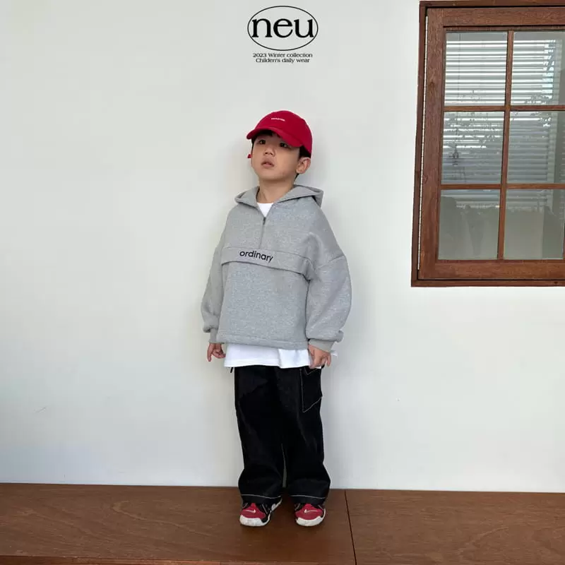 Neu - Korean Children Fashion - #kidsstore - Ordinary Half Zip-Up
