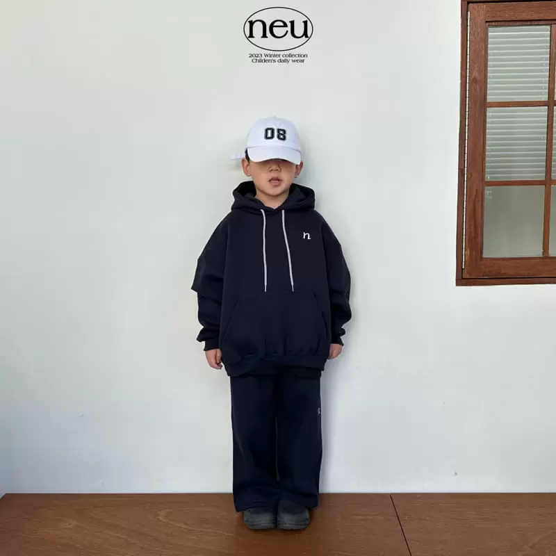 Neu - Korean Children Fashion - #magicofchildhood - N Embroider Hoody Swetahirt - 9